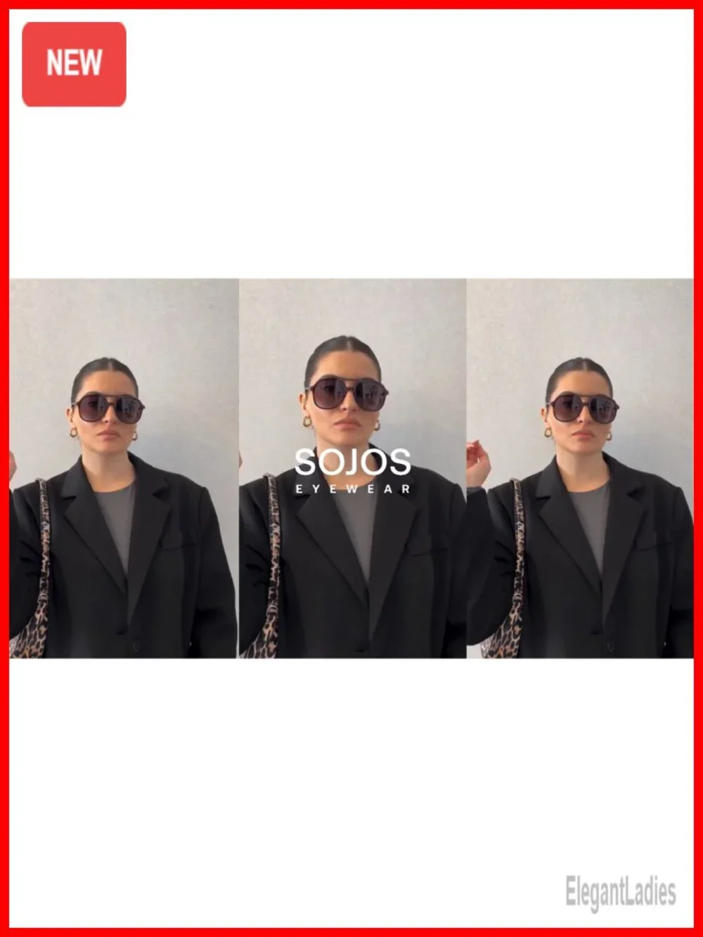 Retro Polarized Aviator Sunglasses Square Frame UV400 Protection